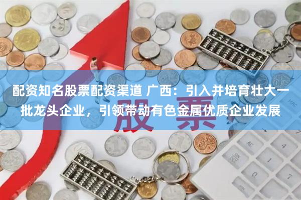 配资知名股票配资渠道 广西：引入并培育壮大一批龙头企业，引领带动有色金属优质企业发展